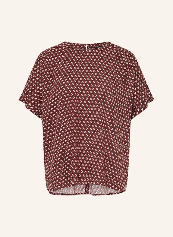 OPUS Chemisier FEMKA LONDON ROUGE FONCÉ/ BLANC/ MARRON FONCÉ