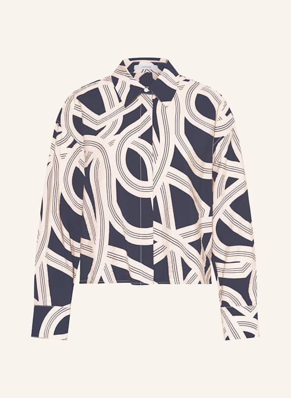 OPUS Chemise FAMENA IANE BLEU FONCÉ/ ÉCRU