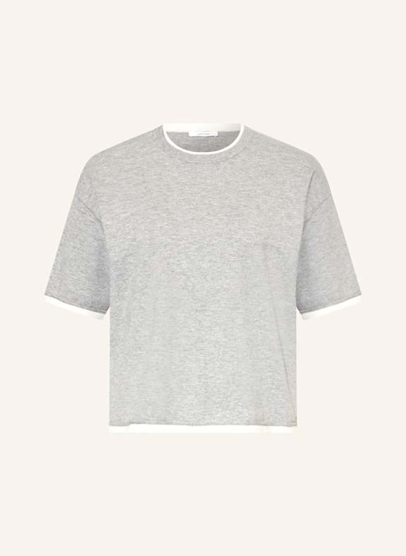 OPUS T-shirt en maille PINNI GRIS