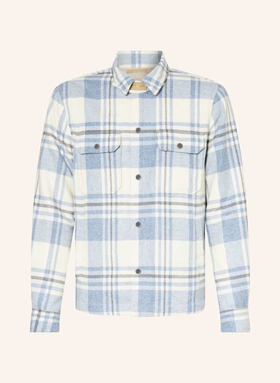 WOOLRICH Overjacket ALASKAN CREME/ HELLBLAU/ GRAU