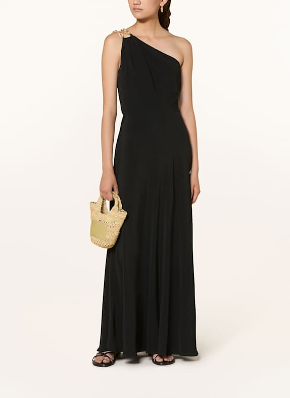 ba&sh One-Shoulder-Kleid FINN SCHWARZ