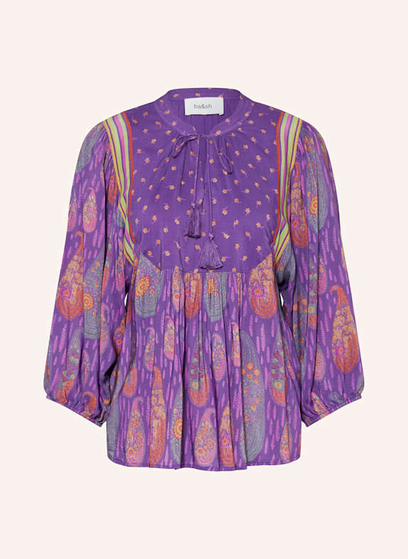 ba&sh Blusenshirt LASSIE LILA/ GRÜN/ GELB