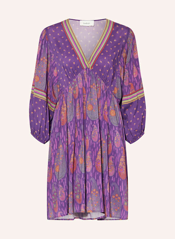 ba&sh Kleid LYDIA LILA/ GRÜN/ GELB