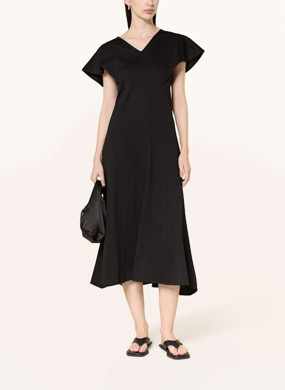 COS Jerseykleid mit Volants SCHWARZ