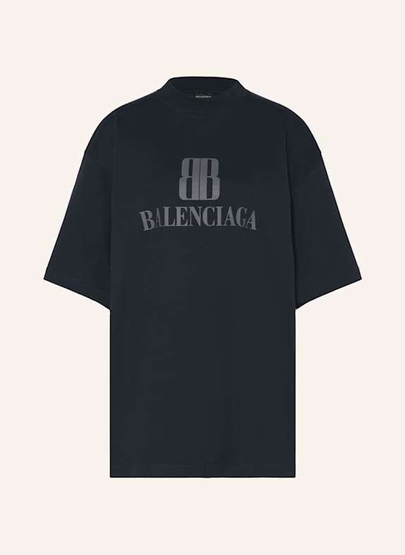 BALENCIAGA Oversized-Shirt SCHWARZ/ GRAU
