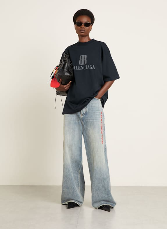 BALENCIAGA T-shirt oversize NOIR / GRIS