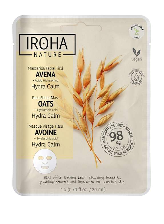 IROHA HYDRA CALM FACE MASK OATS