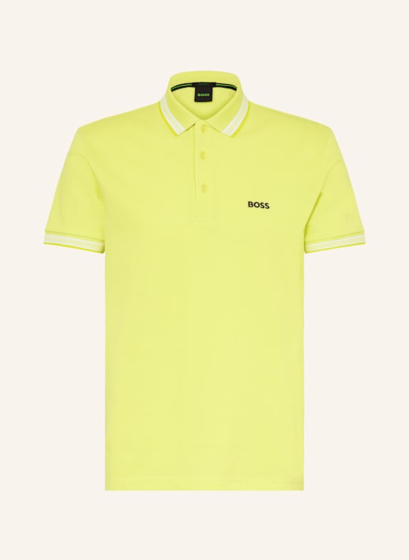 BOSS Piqué-Poloshirt PADDY CURVED Regular Fit HELLGRÜN