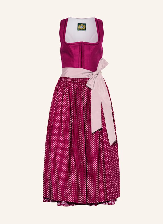 Hammerschmid Dirndl WIESSEE FUCHSIA/ ROSÉ/ WEISS