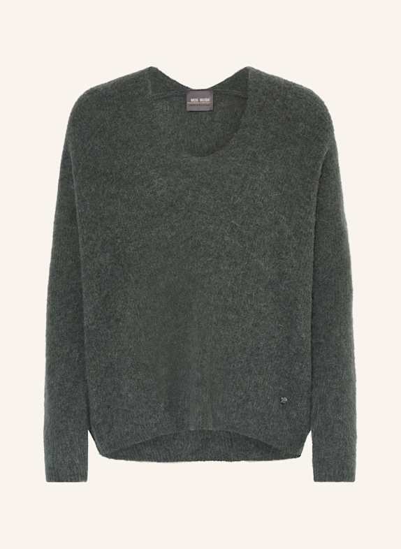 MOS MOSH pullover neutral-coloured THORA mit Alpaka DUNKELGRÜN