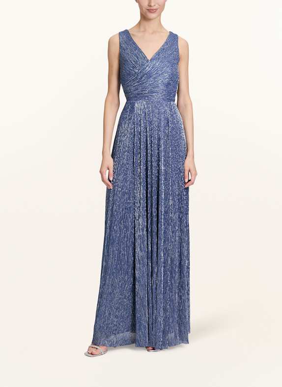 Vera Mont Abendkleid mit Glitzergarn DUNKELBLAU/ SILBER