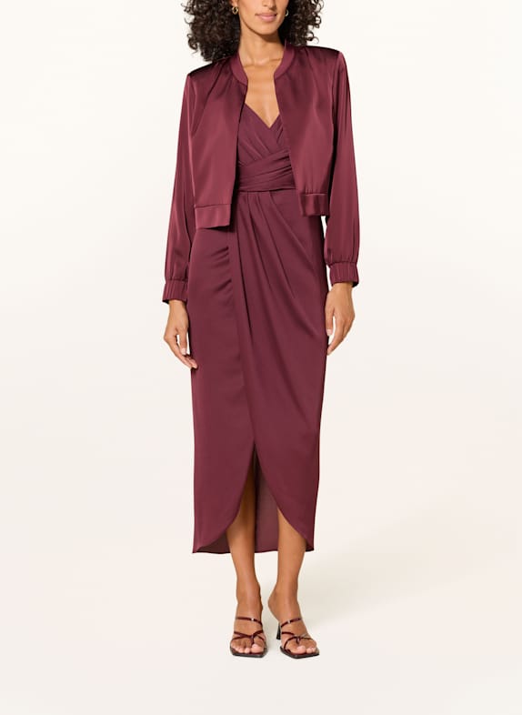 V by Vera Mont Satijnen bolero DONKERROOD