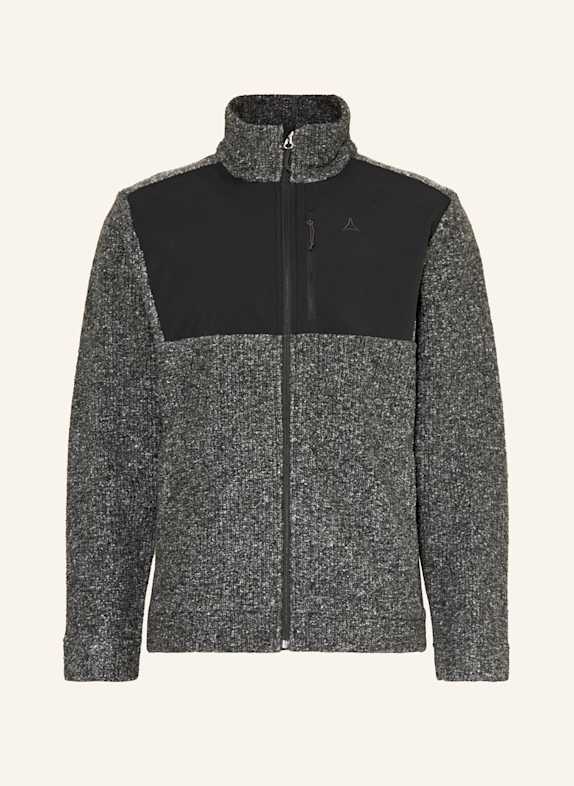 Schöffel Strick-Fleecejacke CANTERBURRY DUNKELGRAU/ SCHWARZ