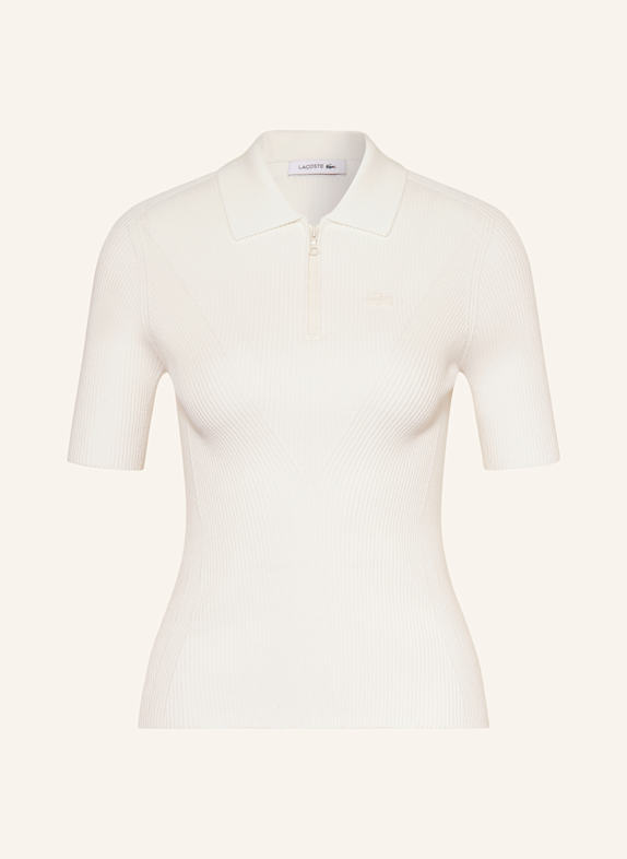 LACOSTE Strickshirt ECRU