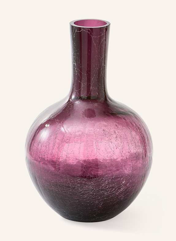 POLSPOTTEN Vase RISSGLAS DUNKELLILA