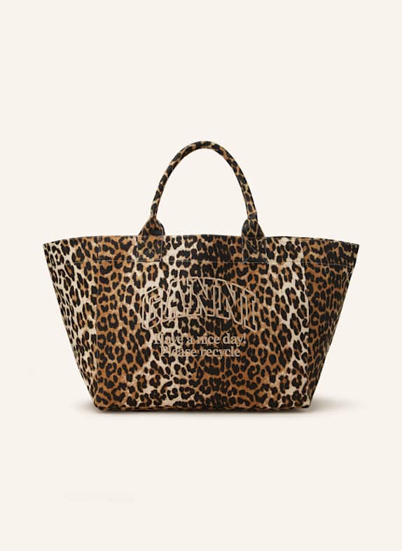 GANNI Shopper BRAUN/ HELLBRAUN/ DUNKELBRAUN