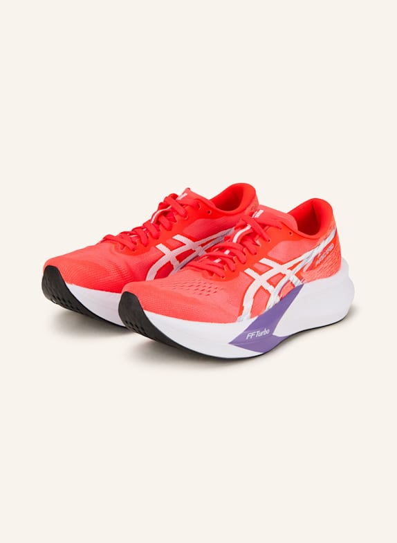 ASICS Laufschuhe MAGIC SPEED 4 NEONROT/ WEISS