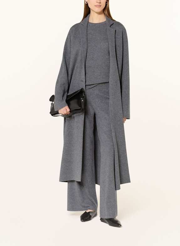 LISA YANG Strickmantel AMIE aus Cashmere DUNKELGRAU