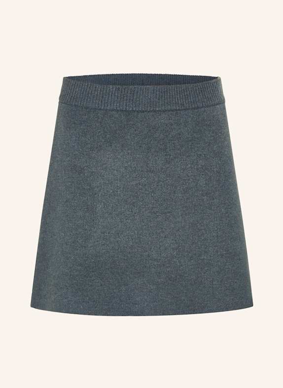 LISA YANG Spódnica dzianinowa CLARE z kaszmiru CZIEMNOSZARY