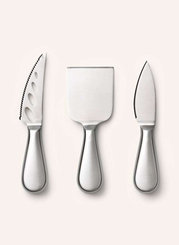 PRINTWORKS 3-piece Cheese knife set THE ESSENTIALS CREAM/ ORANGE/ SILVER