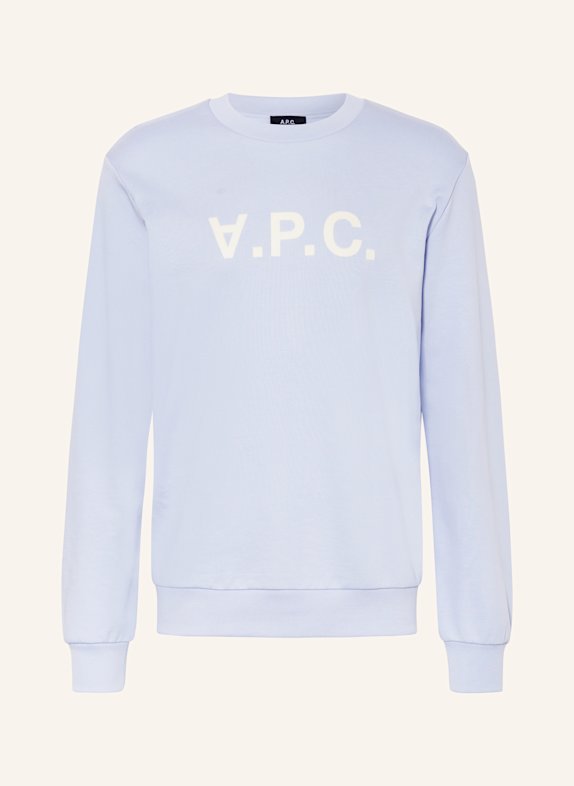 A.P.C. Sweatshirt LIGHT BLUE/ WHITE