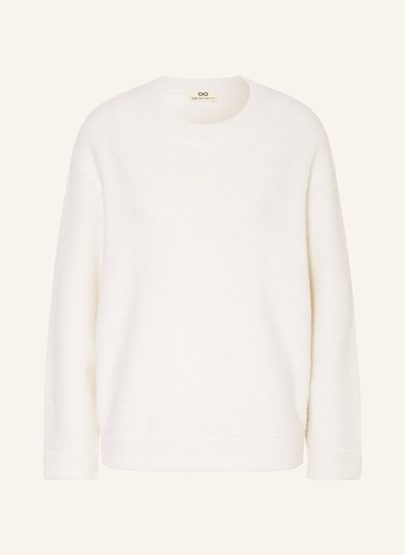 SMINFINITY Bouclé sweater with cashmere ECRU