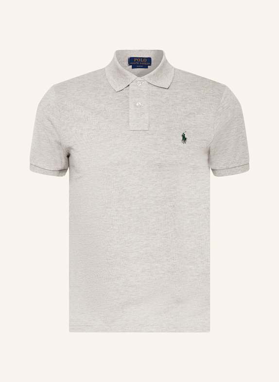 POLO RALPH LAUREN Koszulka polo z piki slim fit JASNOCZARY
