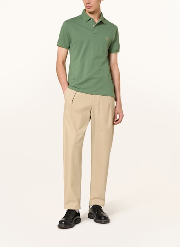 POLO RALPH LAUREN Polokošile z piké Slim Fit ZELENÁ