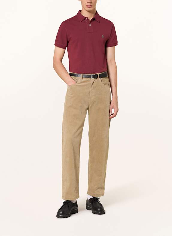 POLO RALPH LAUREN Piqué-Poloshirt Slim Fit DUNKELROT