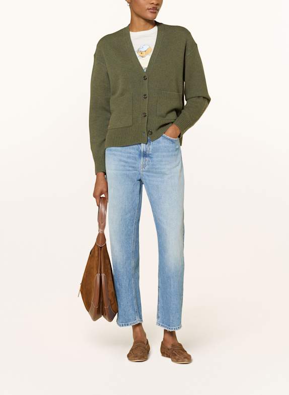 POLO RALPH LAUREN Strickjacke KHAKI