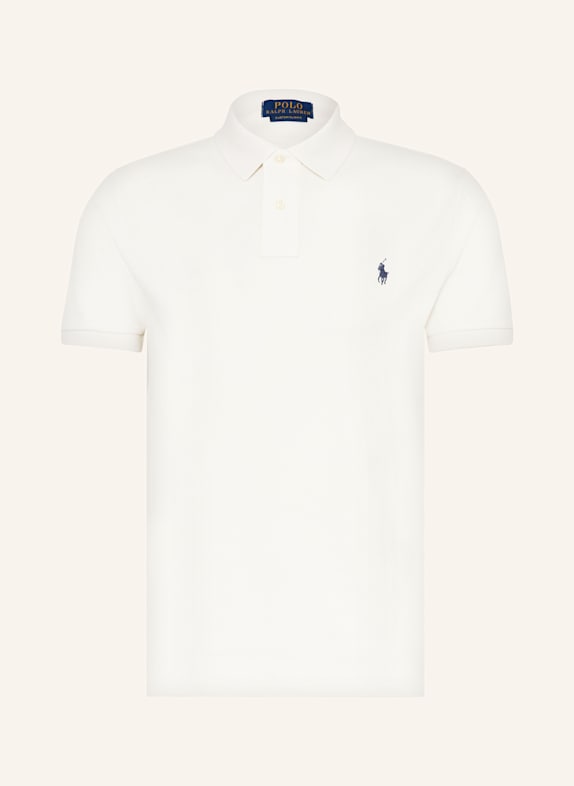 POLO RALPH LAUREN Piqué polo shirt custom slim fit  ECRU