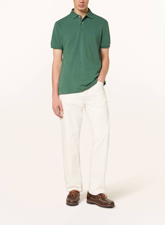POLO RALPH LAUREN Piqué polo shirt custom slim fit GREEN