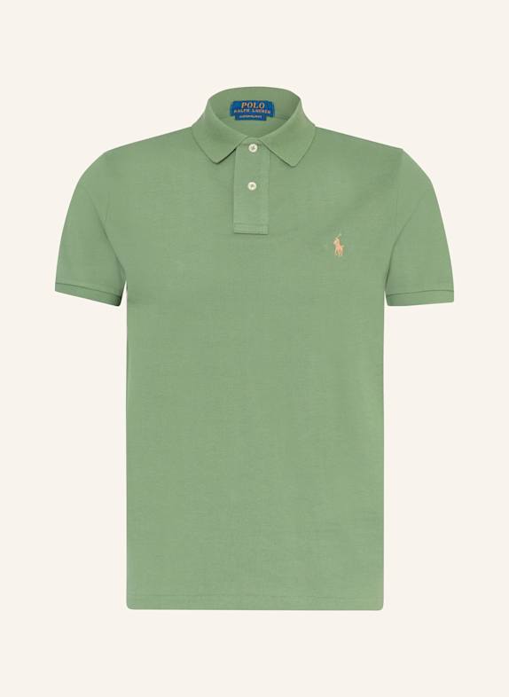 POLO RALPH LAUREN Koszulka polo z piki custom slim fit ZIELONY