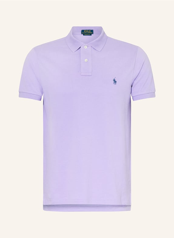 POLO RALPH LAUREN Koszulka polo z piki custom slim fit JASNOFIOLETOWY