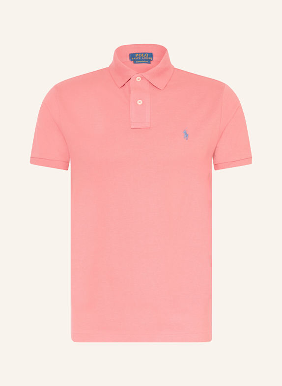POLO RALPH LAUREN Koszulka polo z piki custom slim fit RÓŻOWY