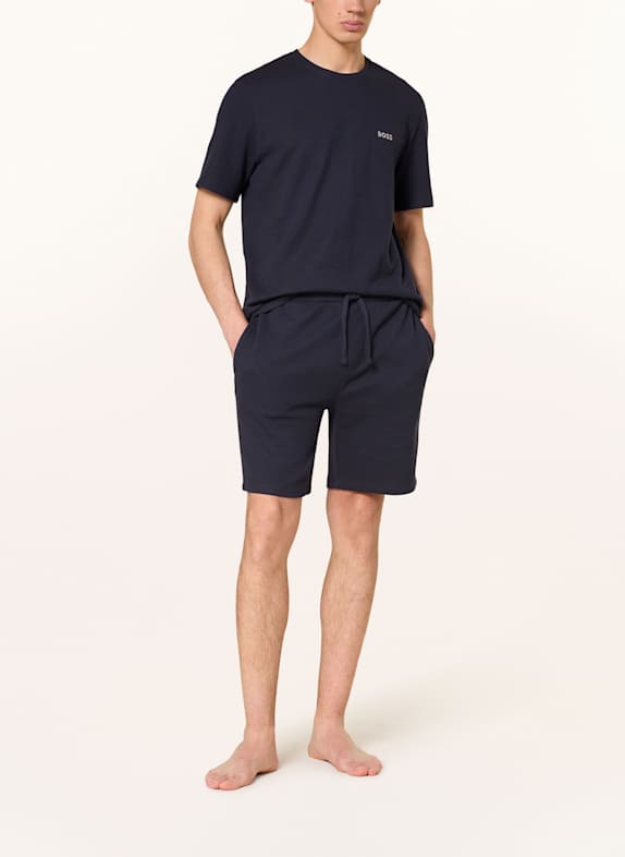BOSS Sovshorts MÖRKBLÅ