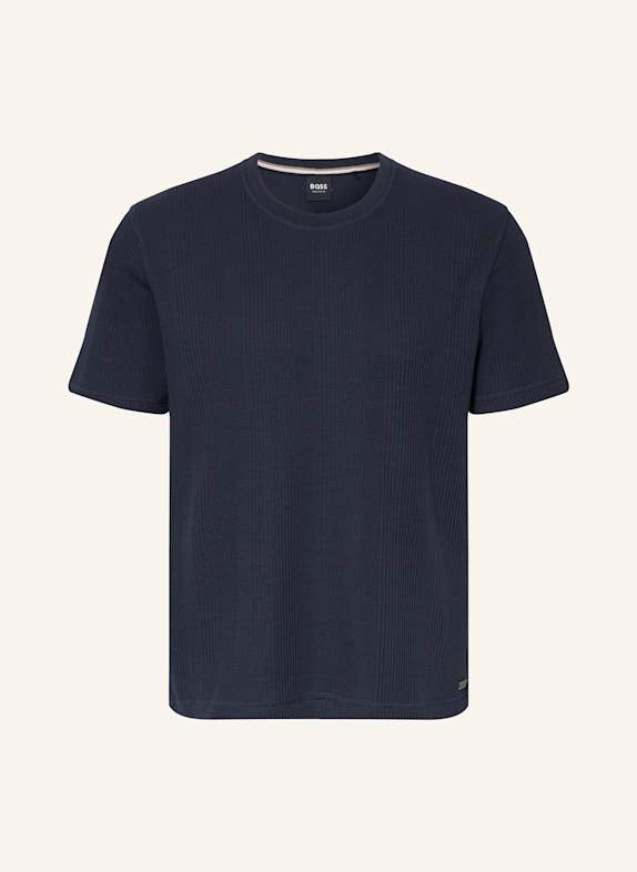 BOSS Schlafshirt STRUCTURE DUNKELBLAU