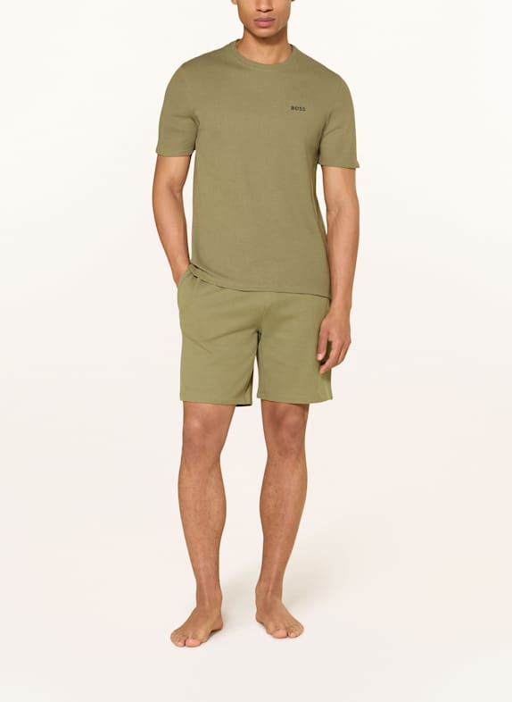 BOSS Pajama shirt OLIVE