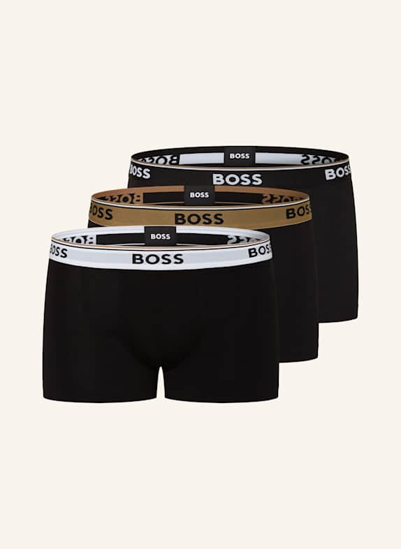 BOSS 3er-Pack Boxershorts POWER SCHWARZ