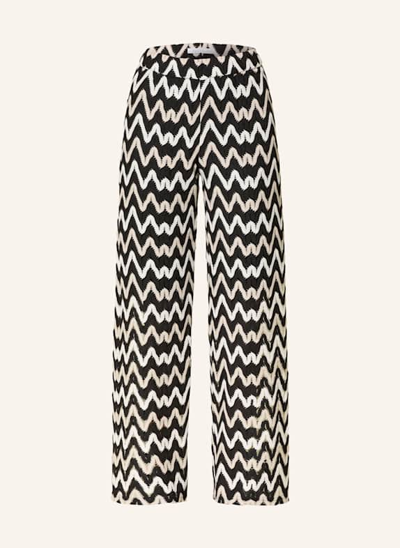BETTY&CO Strickhose SCHWARZ/ HELLBRAUN/ WEISS