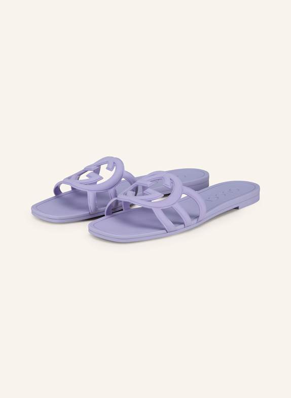 GUCCI Pantoletten HELLLILA