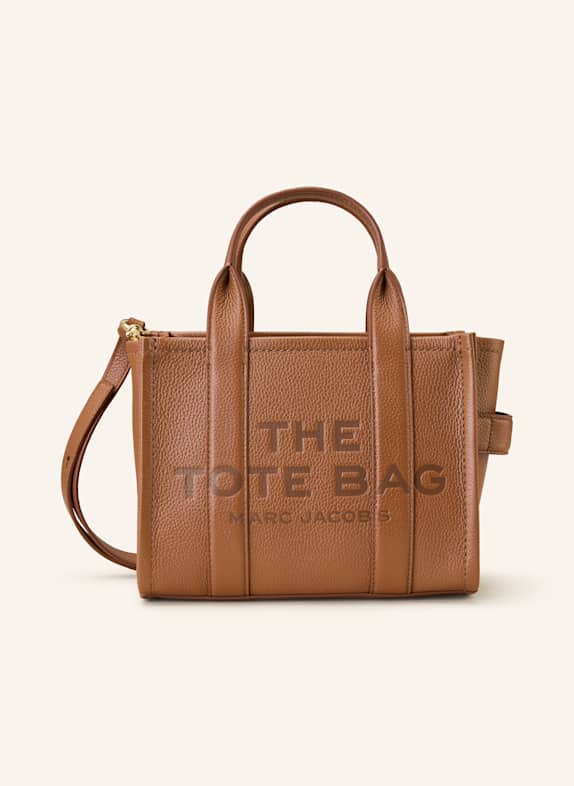 MARC JACOBS Shopper THE SMALL TOTE BAG LEATHER COGNAC