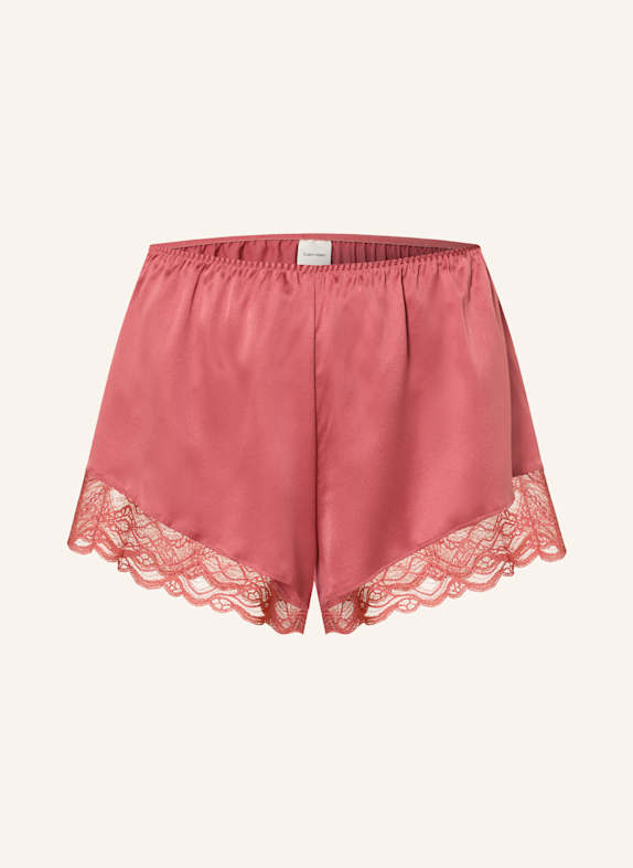 Calvin Klein Pyžamové šortky TMAVĚ ČERVENÁ