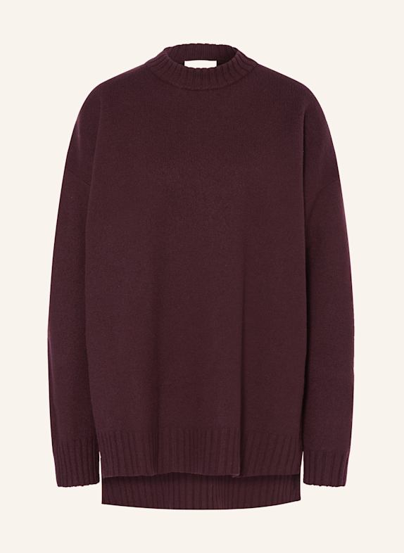 JIL SANDER Svetr TMAVĚ HNĚDÁ