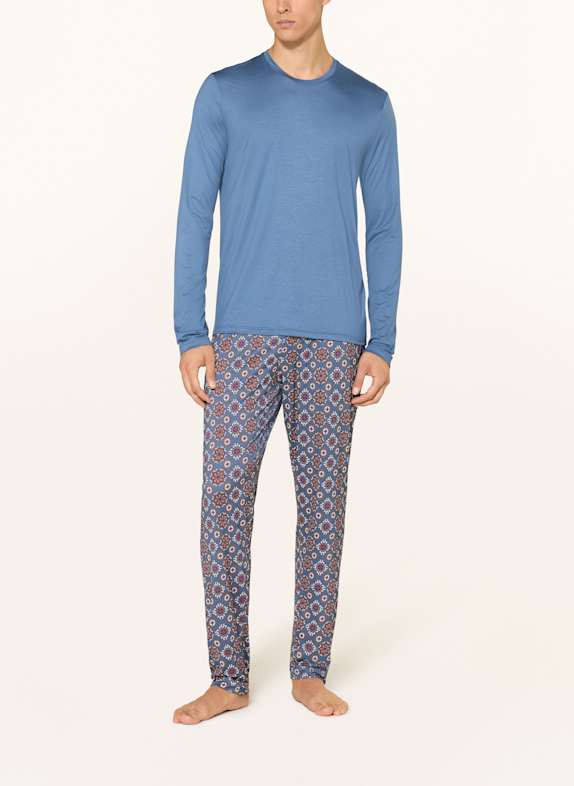 mey Schlafshirt Serie SELECTION BLAU