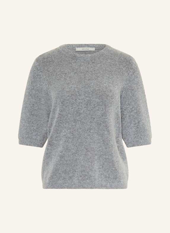 GESTUZ GZALPHA knit shirt with alpaca GRAY