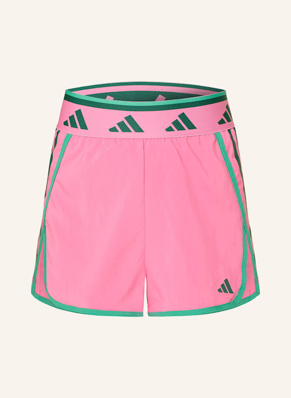 adidas Tréninkové šortky HYPERGLAM WOVEN COLOR POP RŮŽOVÁ/ TMAVĚ ZELENÁ
