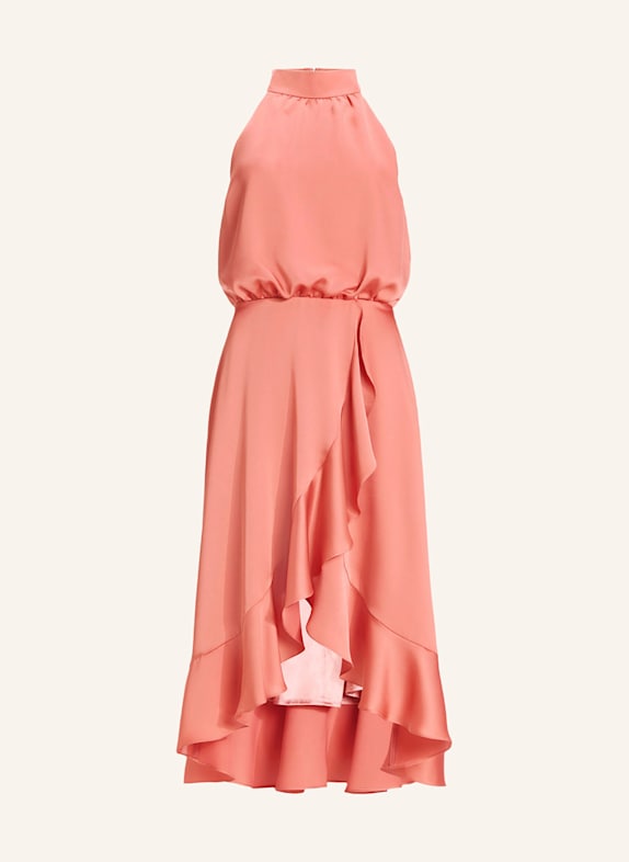 SWING Cocktailkleid aus Satin mit Volants LACHS
