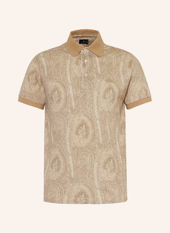 ETRO Jersey polo shirt regular fit CAMEL/ LIGHT BROWN