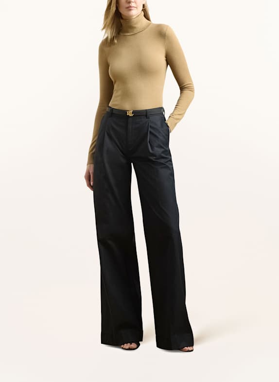 LAUREN RALPH LAUREN Rollkragenpullover mit Seide BEIGE